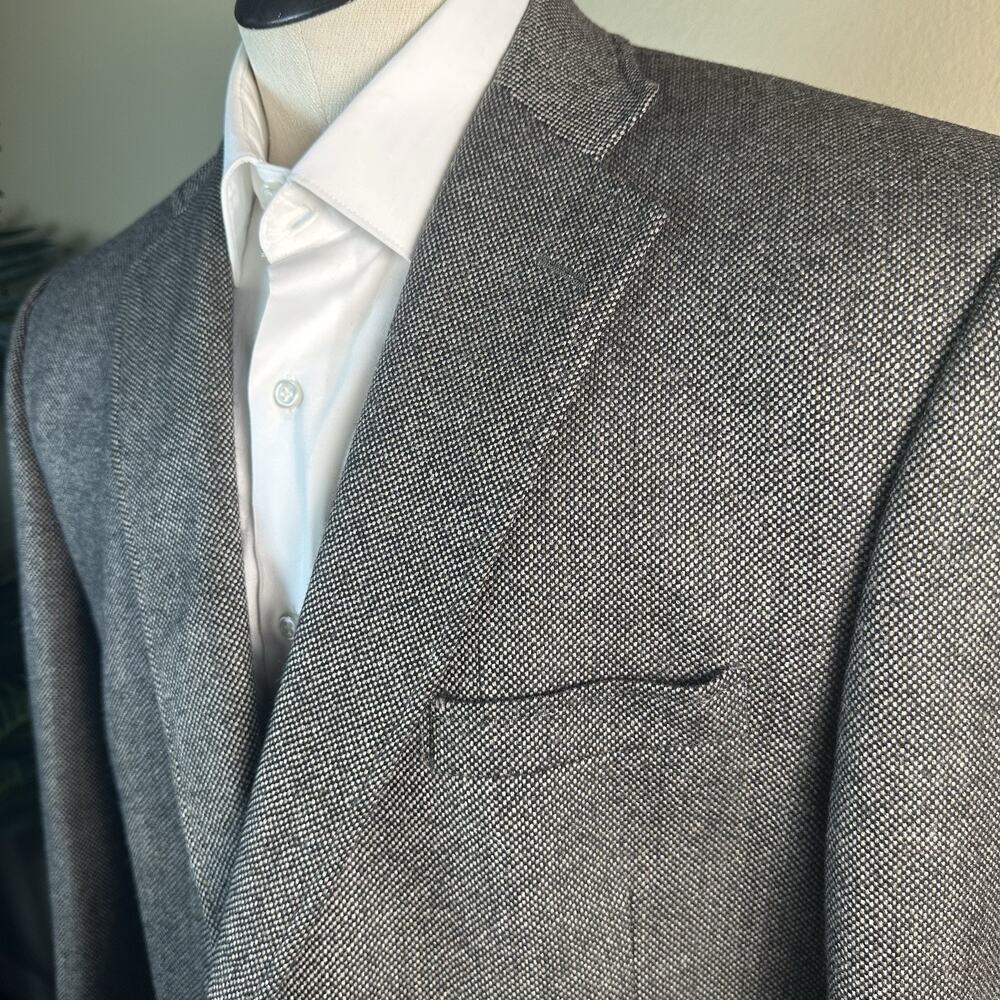 Murano Collezione Sport coat 46L Lamb's wool Tweed contemporary